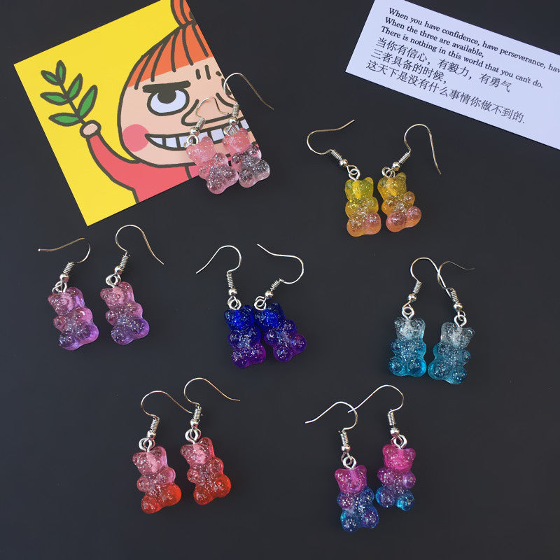 Resin Colorful Bear Ear Clip (Minimo de Compra 2) MIC-ChouT013