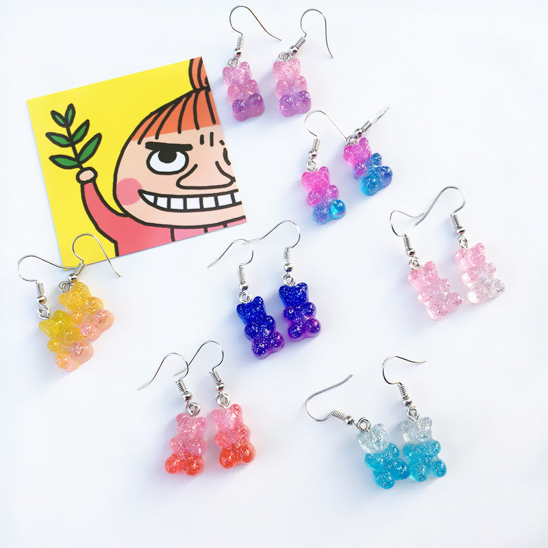 Resin Colorful Bear Ear Clip (Minimo de Compra 2) MIC-ChouT013