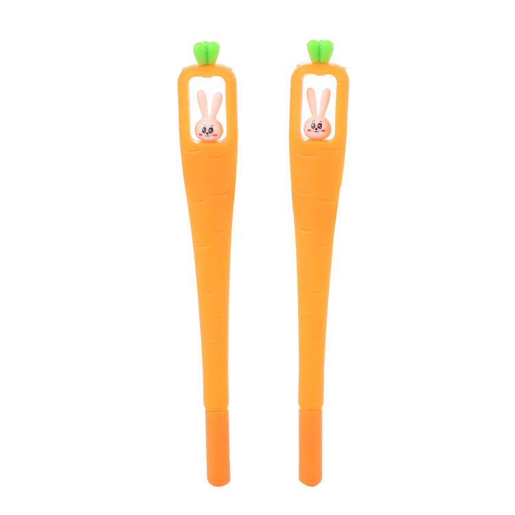 Ballpoint Pen Plastic Cute Carrot Rabbit Gel Pen Liuj023