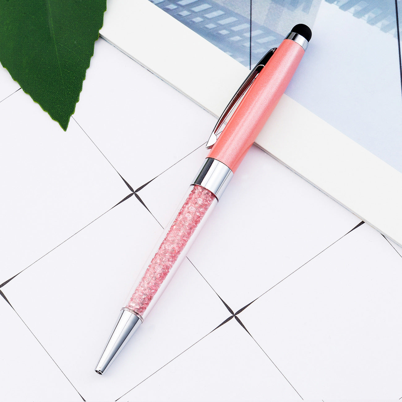 Diamond Metal Pen Handwriting Capacitive Ballpoint Pen Huah035