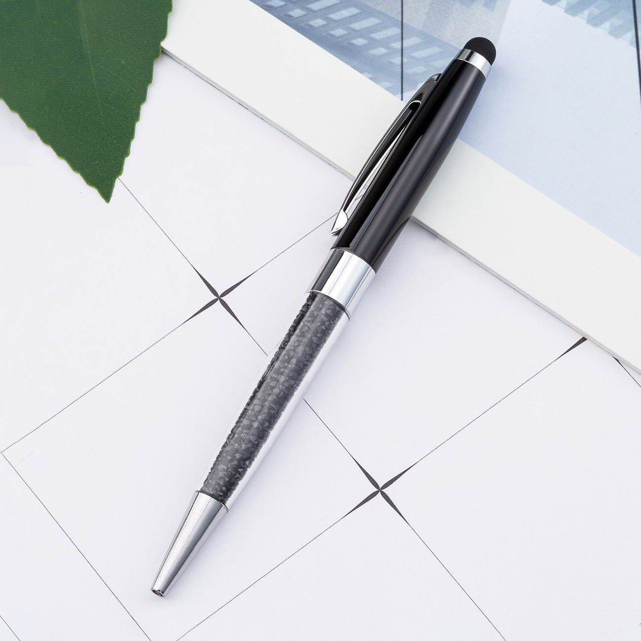 Diamond Metal Pen Handwriting Capacitive Ballpoint Pen Huah035