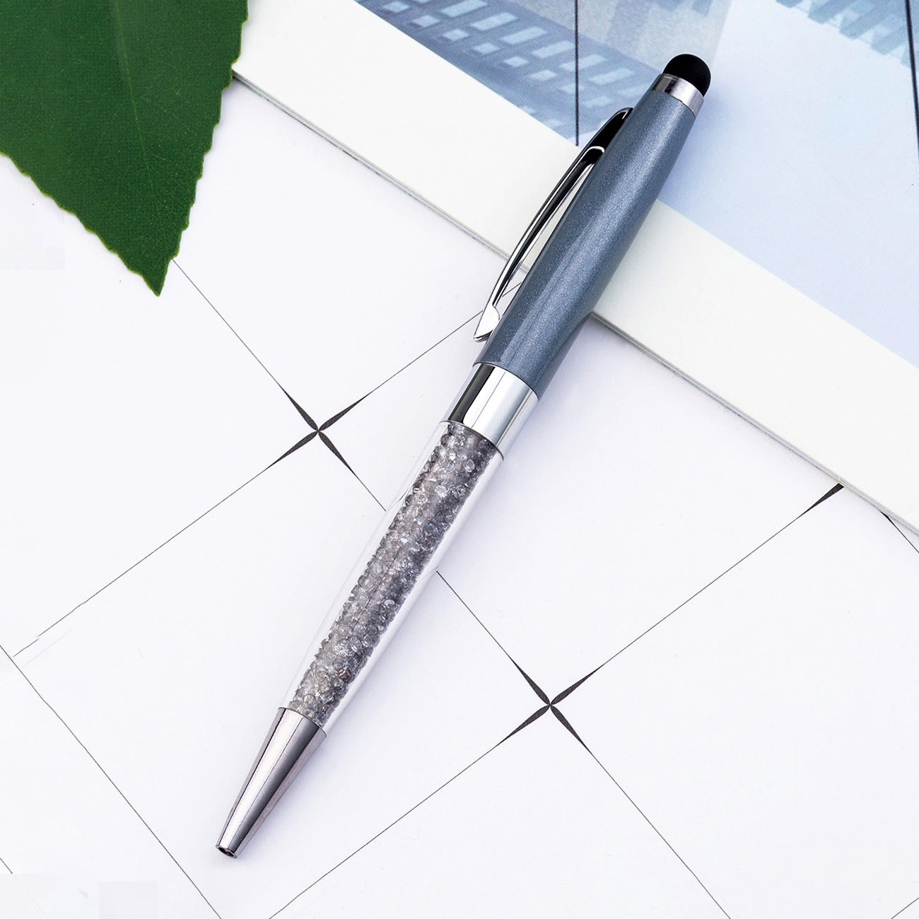 Diamond Metal Pen Handwriting Capacitive Ballpoint Pen Huah035