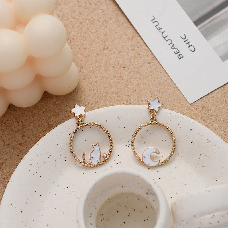 Alloy Cat Rabbit Earrings MIC-LvG009