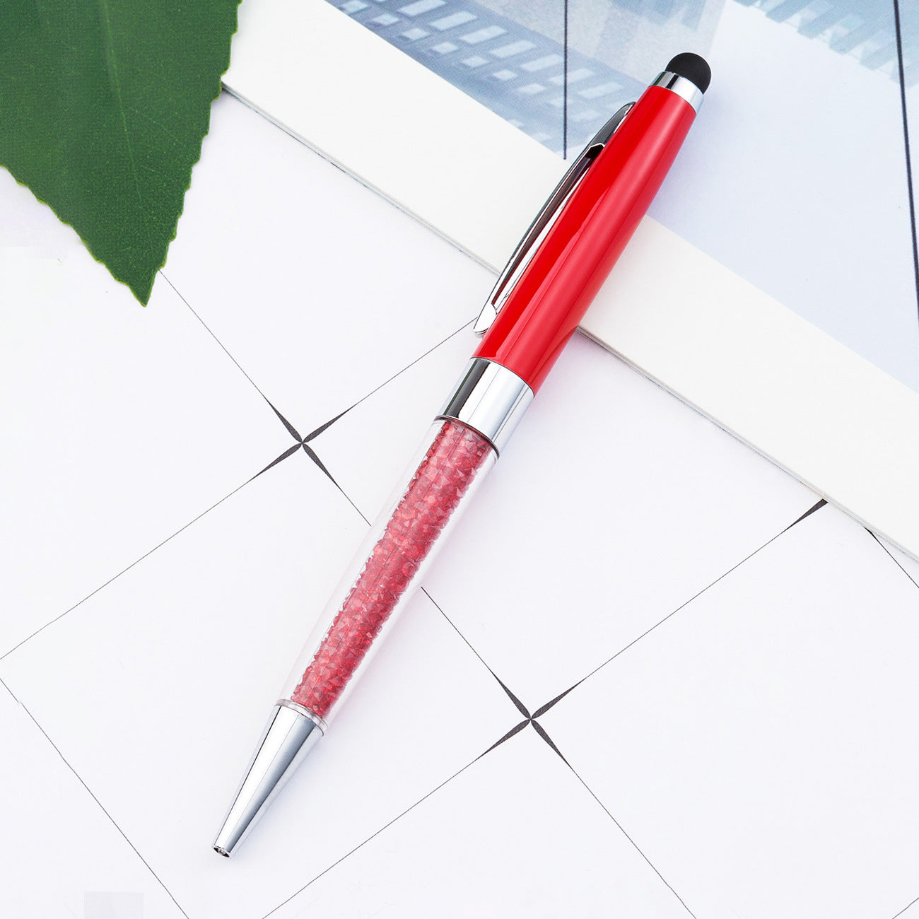 Diamond Metal Pen Handwriting Capacitive Ballpoint Pen Huah035