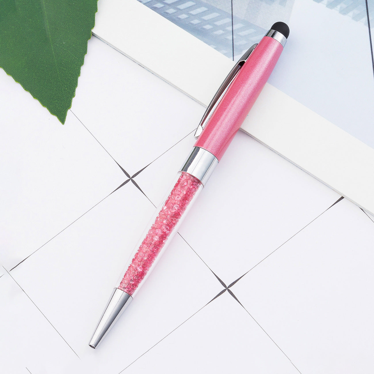 Diamond Metal Pen Handwriting Capacitive Ballpoint Pen Huah035