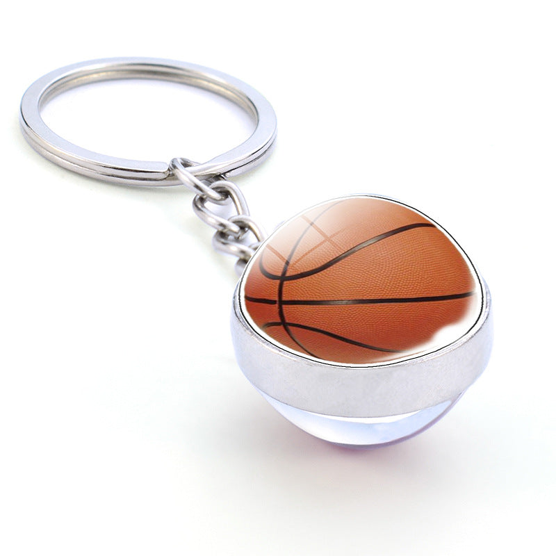 Keychains Alloy Glass Ball Minimo de compra 2 MIC-ZaoY016