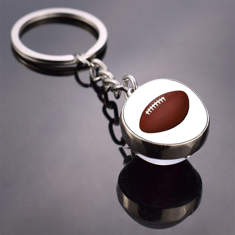 Keychains Alloy Glass Ball Minimo de compra 2 MIC-ZaoY016