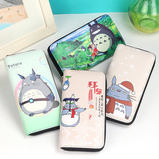 Wallet PU Cartoon Printing Long Zipper (M) Shengx001