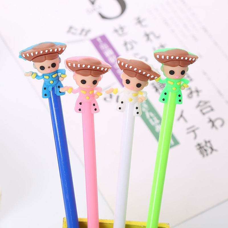 Cartoon Dancer Dream Silicone Plastic Ballpoint Pen Liuj012