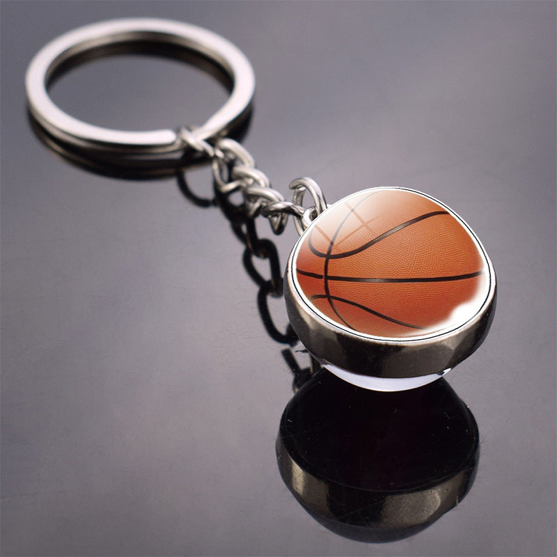 Keychains Alloy Glass Ball Minimo de compra 2 MIC-ZaoY016