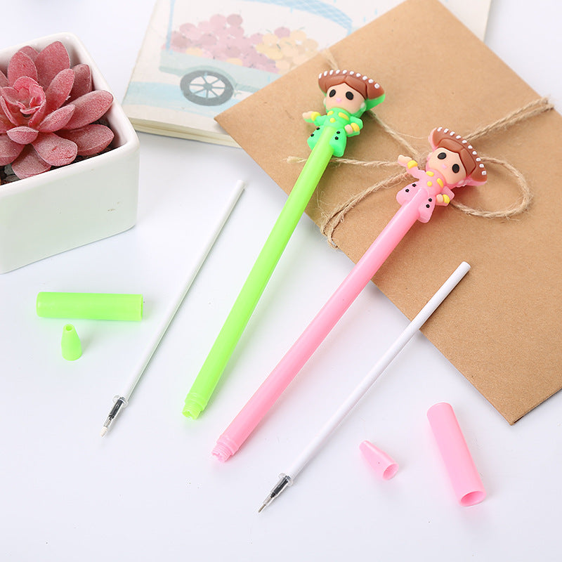 Cartoon Dancer Dream Silicone Plastic Ballpoint Pen Liuj012