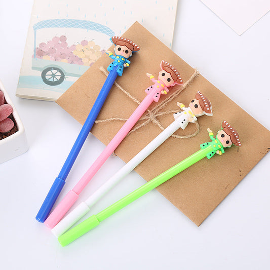 Cartoon Dancer Dream Silicone Plastic Ballpoint Pen Liuj012