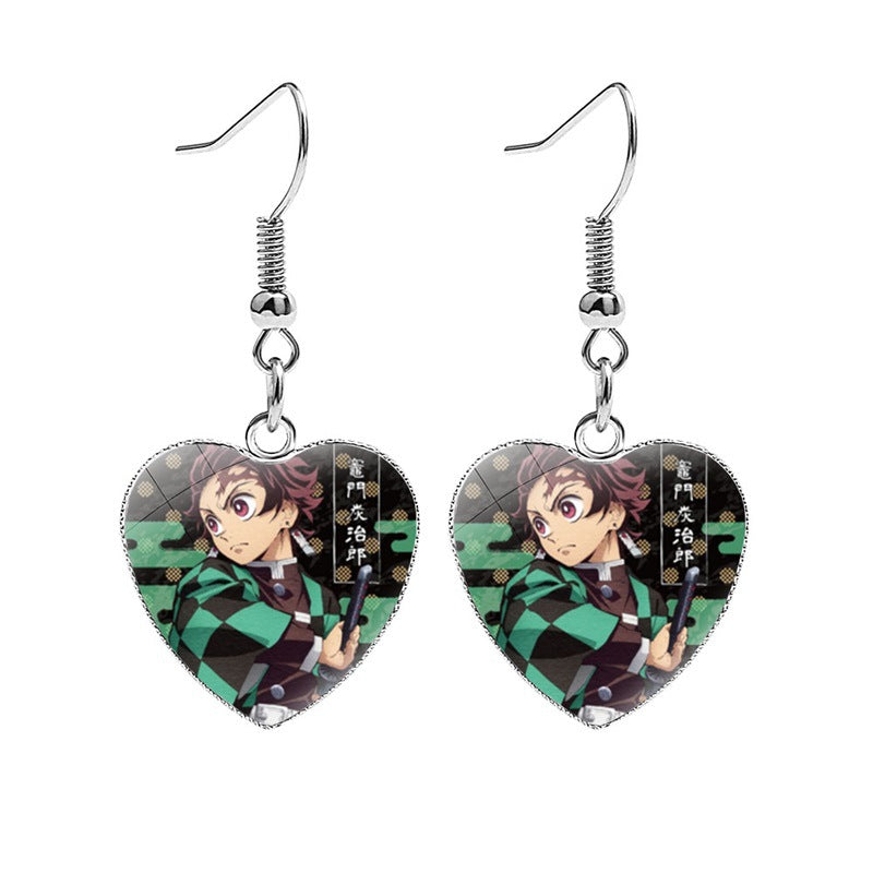 Metal Heart Earrings NH001