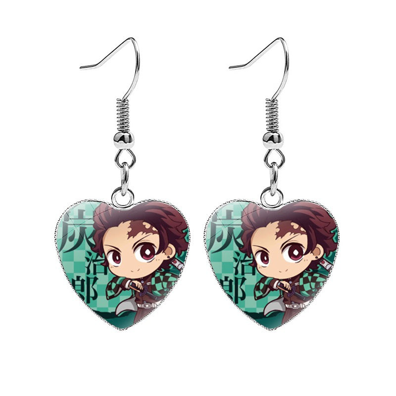 Metal Heart Earrings NH001