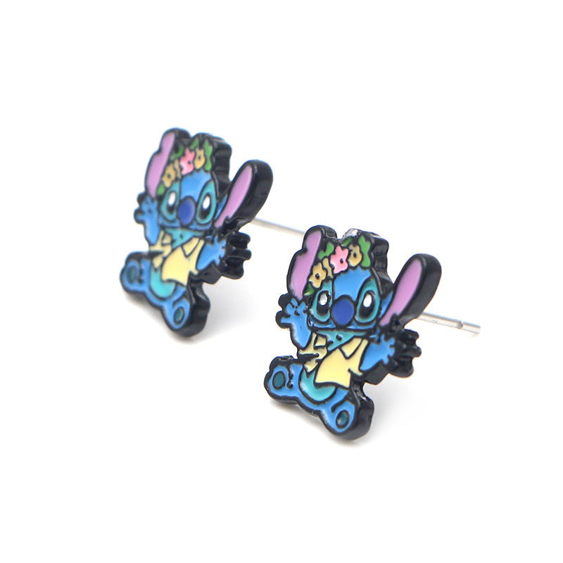 Earrings Cartoon Anime Stud Earrings QingT002