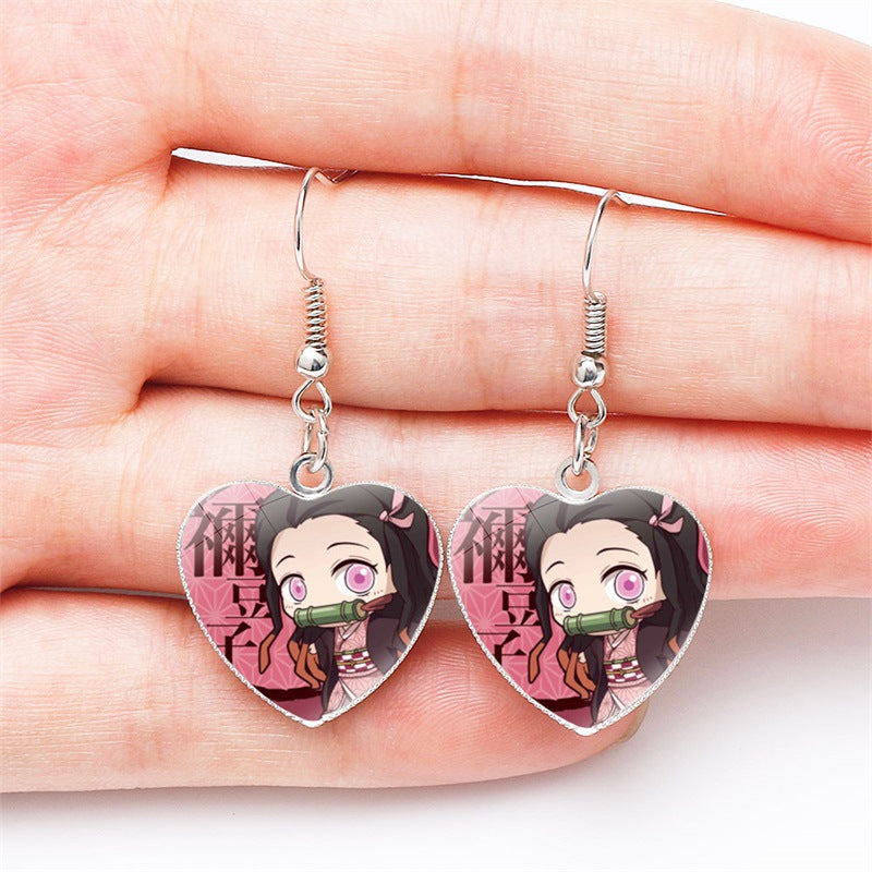 Metal Heart Earrings NH001