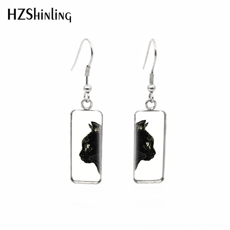 earrings stainless steel black cat Minimo de compra 2 (M) xiangl020