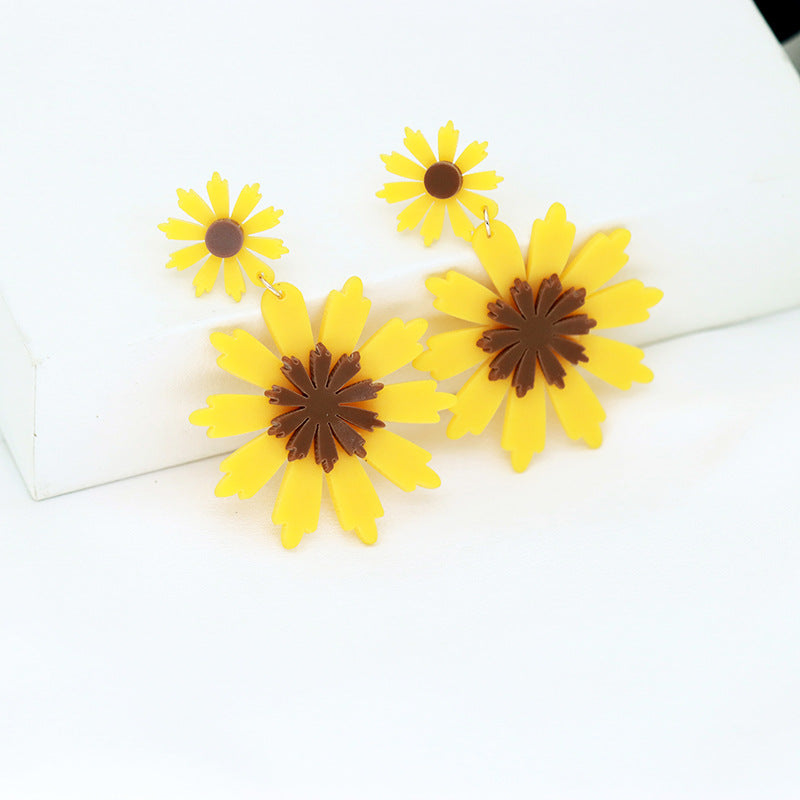 Acrylic Spring/Summer Flower Earrings MIC-FeiF002