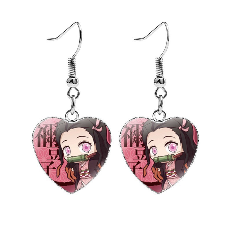 Metal Heart Earrings NH001