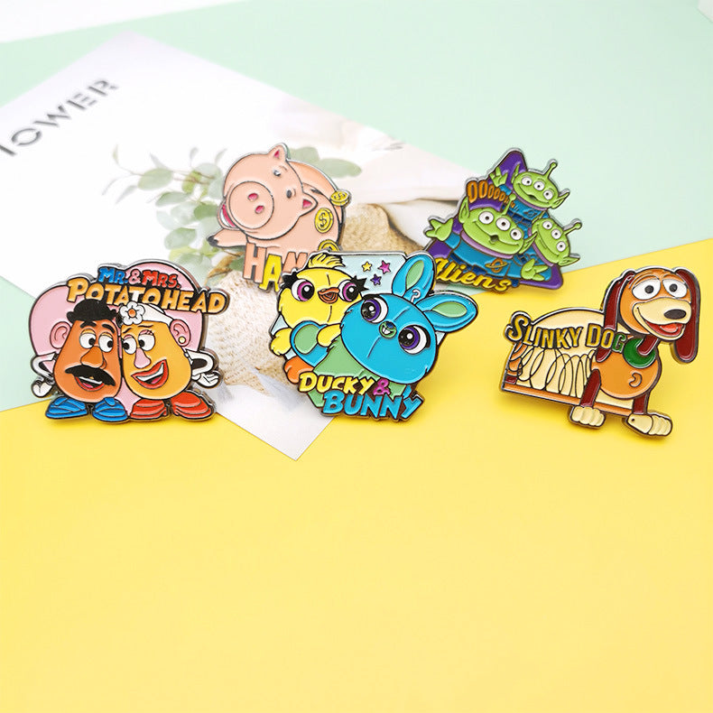 Alloy cartoon cute brooch (Minimo de compra 2) MIC-FuD013