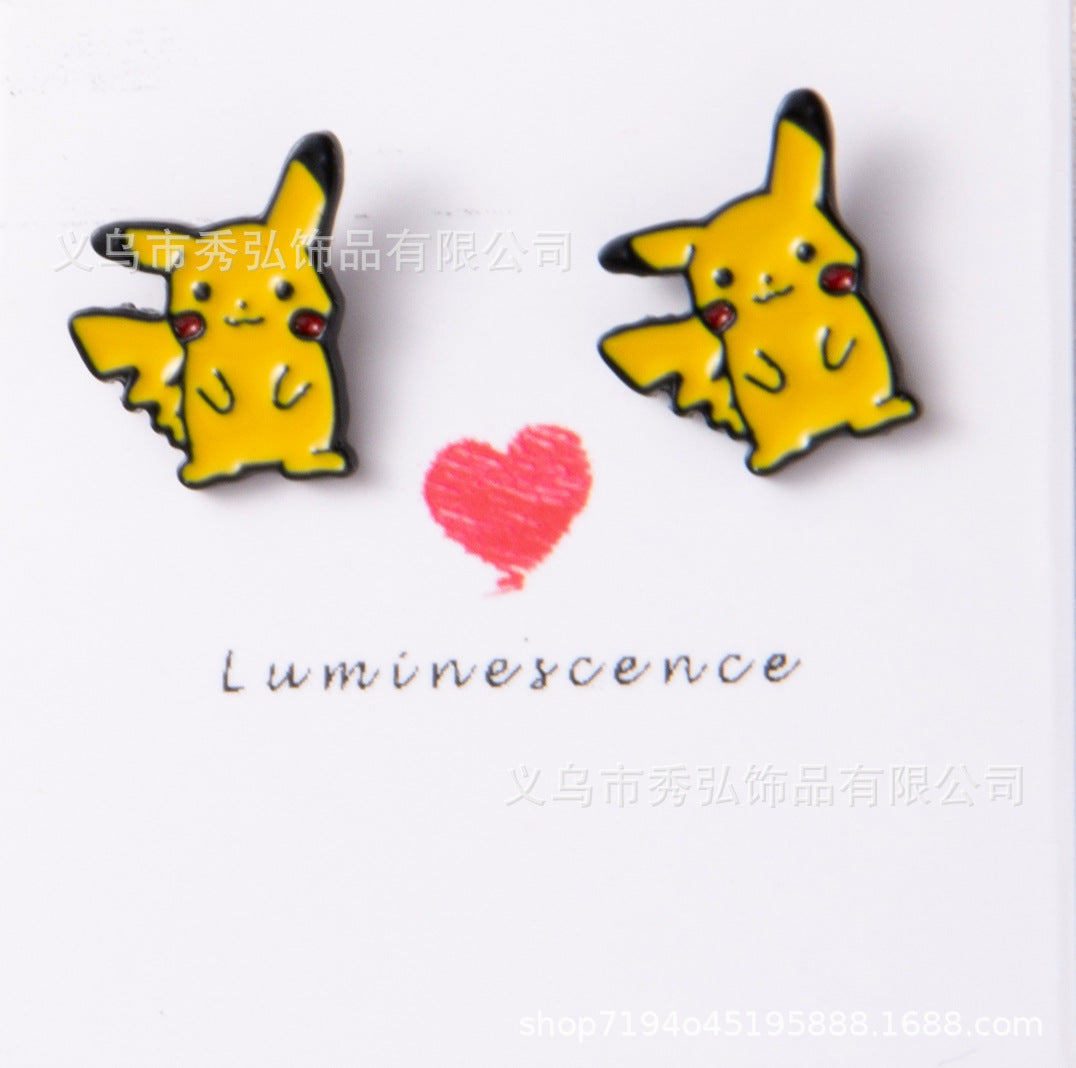 Metal Stud Earrings (F) Minimo de compra 3 MOSHU005