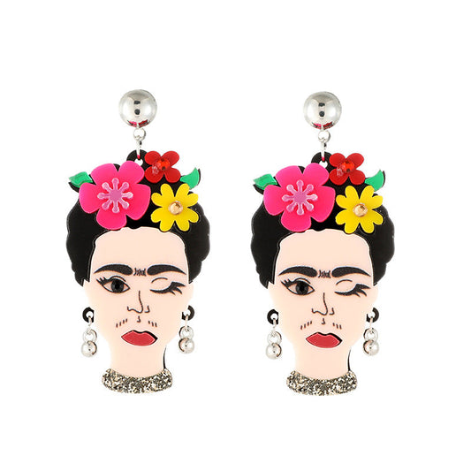 Colorful Vintage Ladies Earrings MIC-NingD002