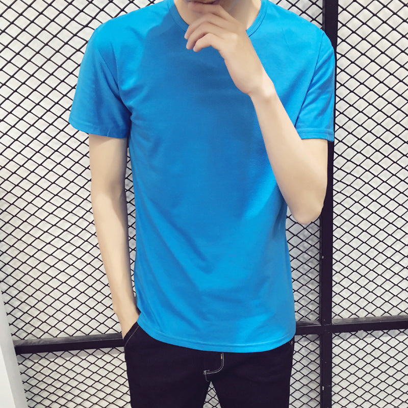 Pure cotton solid color short sleeved T-shirt MIC-PanD006