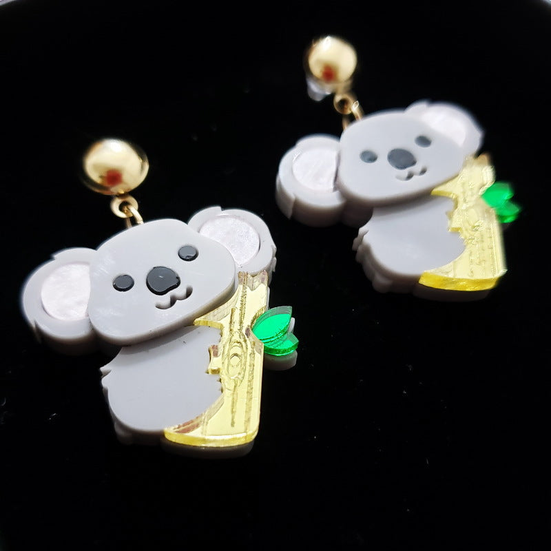 Acrylic new sloth earrings MYA-XueP057