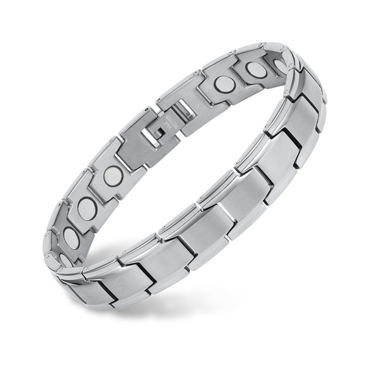 Bracelet Stainless Steel Rare Earth Magnetic Health Magnet Men's Bracelet Minimo de compra 2 XingYu001