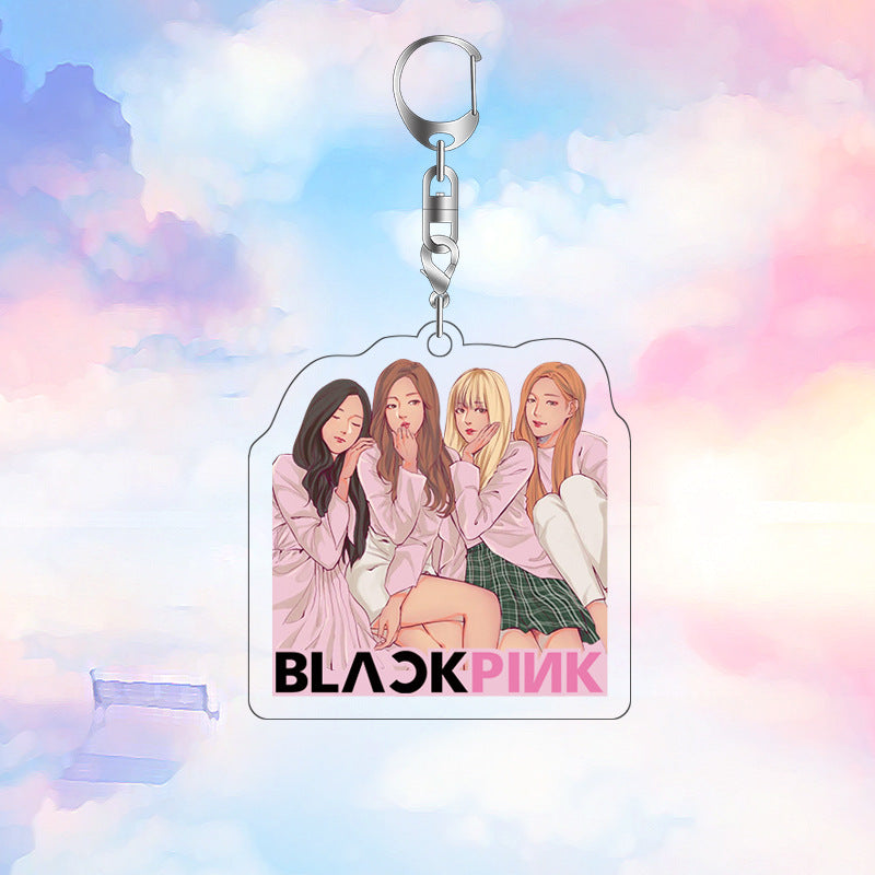 Acrylic Blackpink Star Peripheral Keychain MYA-JYK005