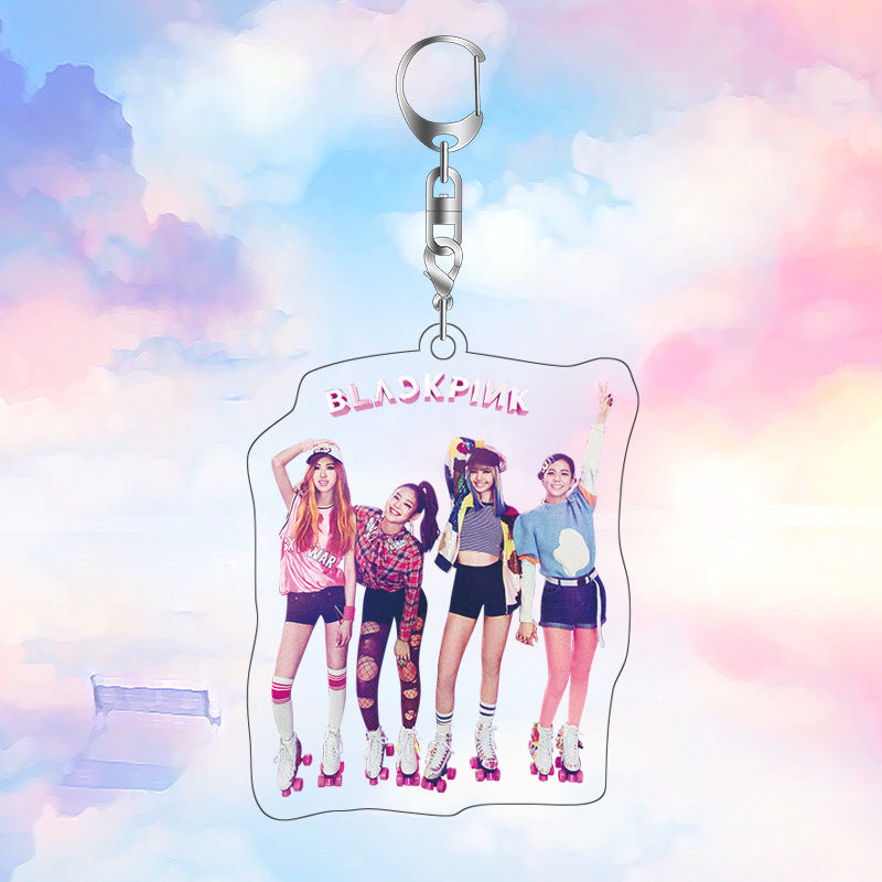 Acrylic Blackpink Star Peripheral Keychain MYA-JYK005