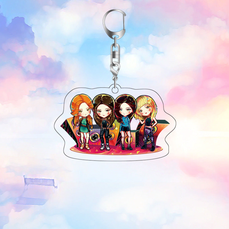 Acrylic Blackpink Star Peripheral Keychain MYA-JYK005