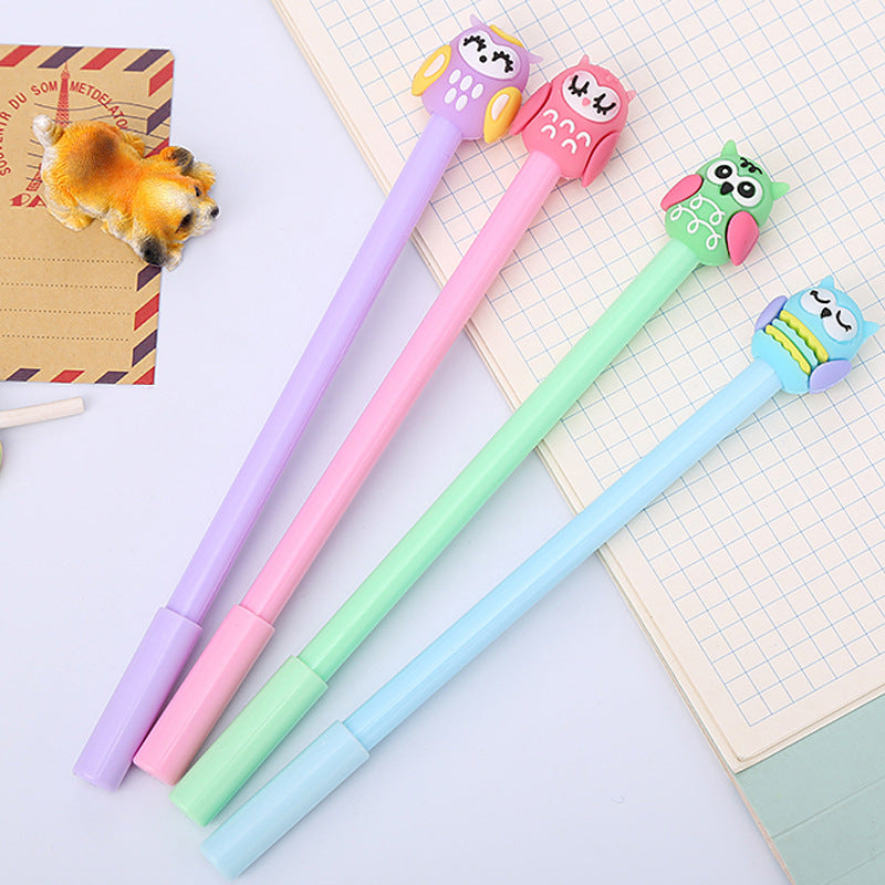 Cartoon Owl Plastic Ballpoint Pen Liuj008