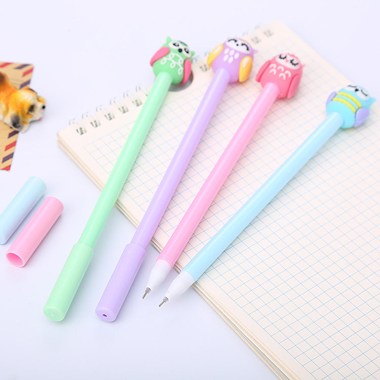 Cartoon Owl Plastic Ballpoint Pen Liuj008