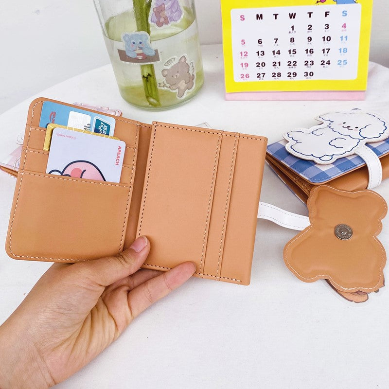 PU Cute Japanese and Korean Little Bear Zero Wallet (Minimo de compra 3) MYA-WanG003