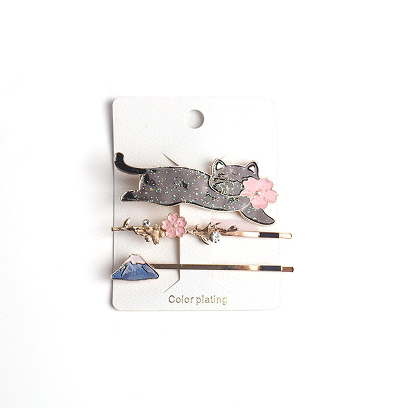 Acrylic Cute Meow Control Hair Clip MYA-JZP035