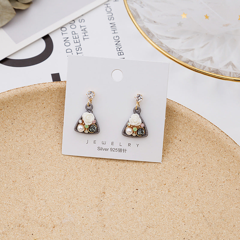 Acrylic asymmetric animal earrings MIC-MDD012