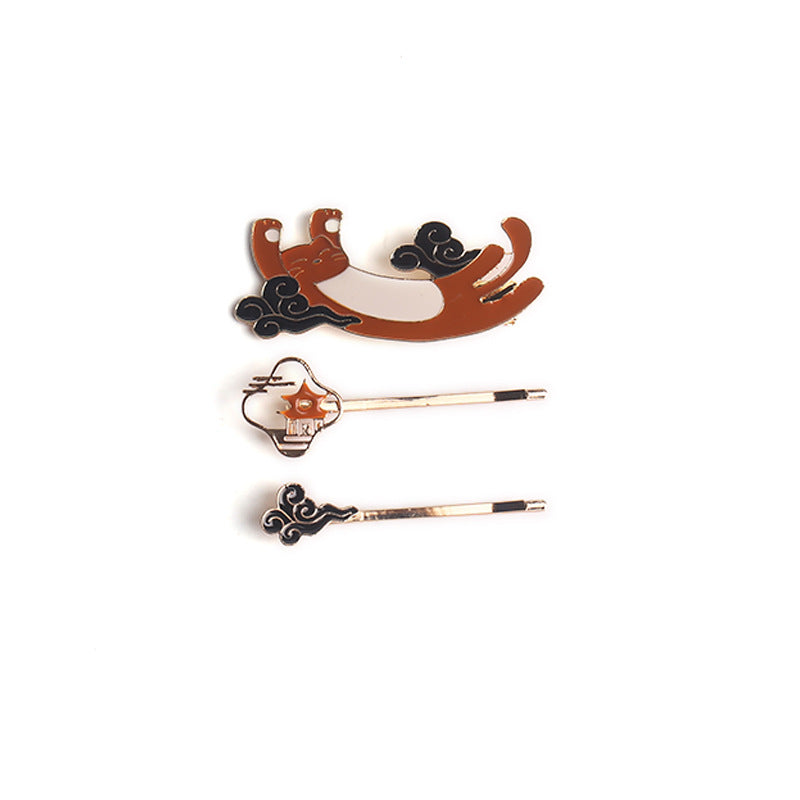 Acrylic Cute Meow Control Hair Clip MYA-JZP035