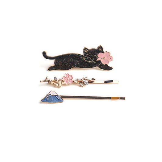 Acrylic Cute Meow Control Hair Clip MYA-JZP035