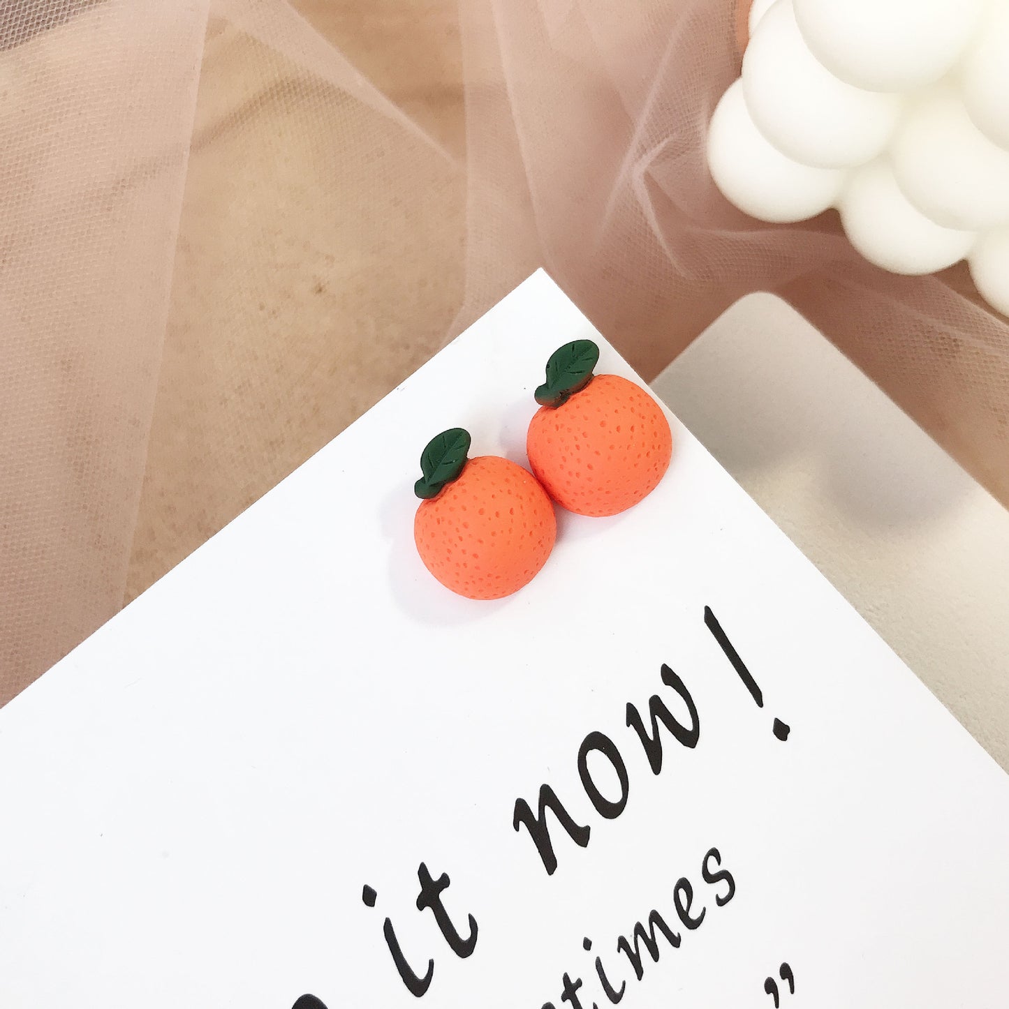 Resin Cute Fruit Party Earrings (Minimo de Compra 2) MYA-JiX049