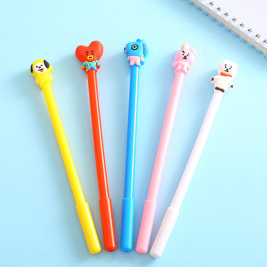 Ballpoint Pen Plastic Cute Cartoon Black Gel Pen ZhangH001