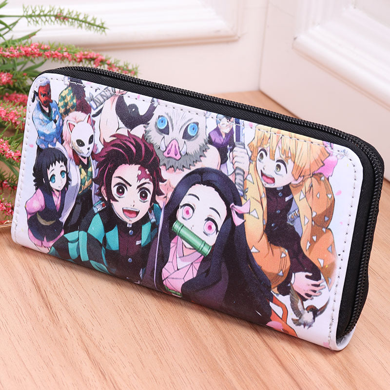 PU Ghost Destruction Blade Cartoon Wallet (Minimo de compra 3) MIC-ShengX020