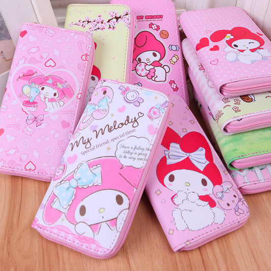 Wallet PU Cartoon Printing Long Zipper (M) Shengx006