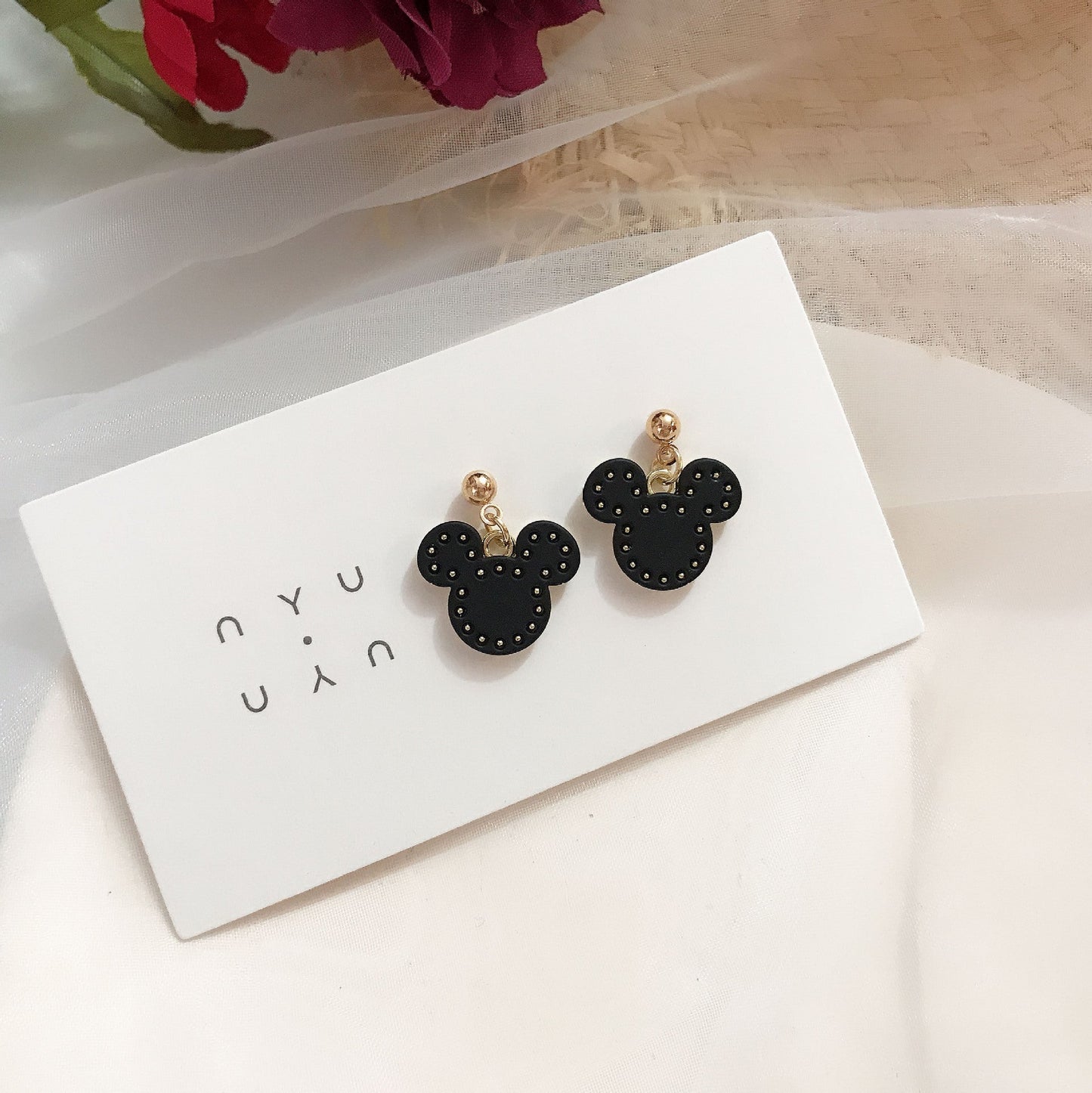 Resin Love Bear Earrings MIC-JiX018