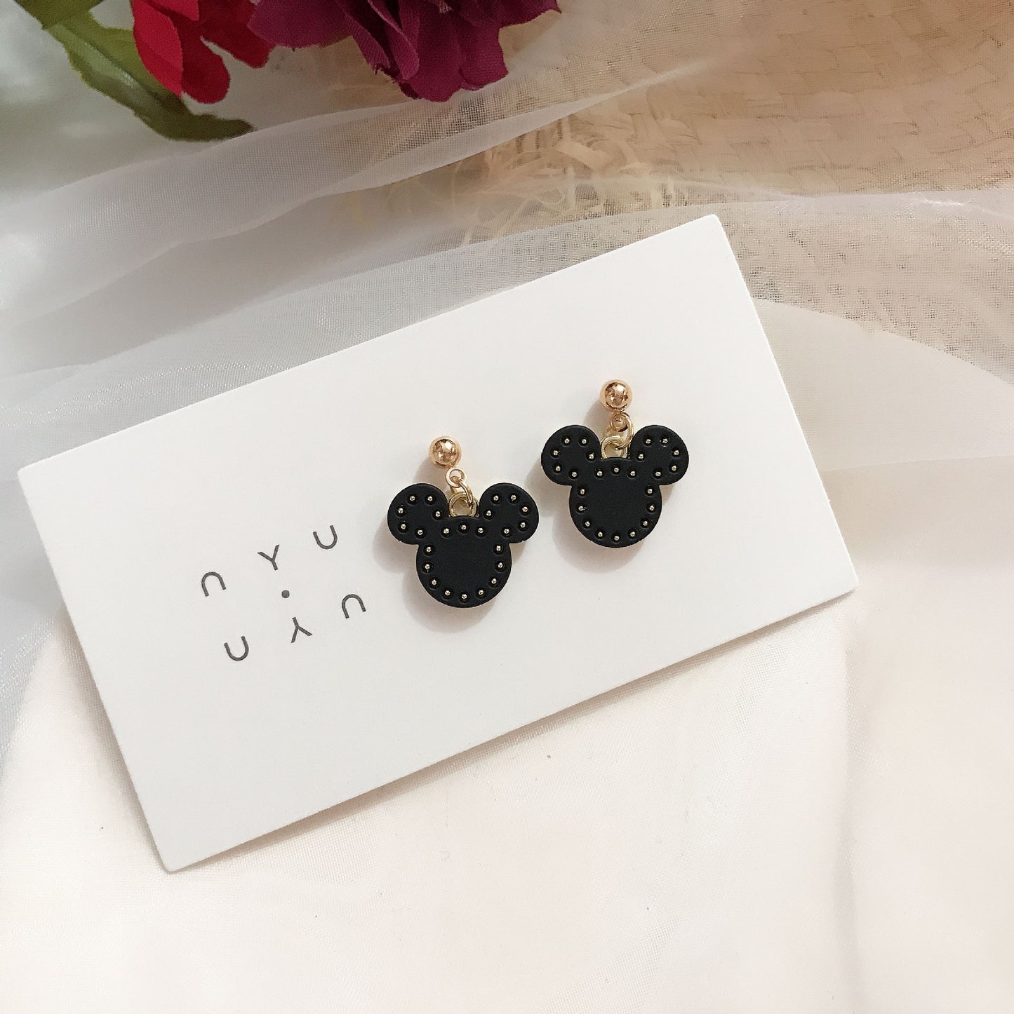 Alloy cartoon cute little bear earrings MYA-JiX027