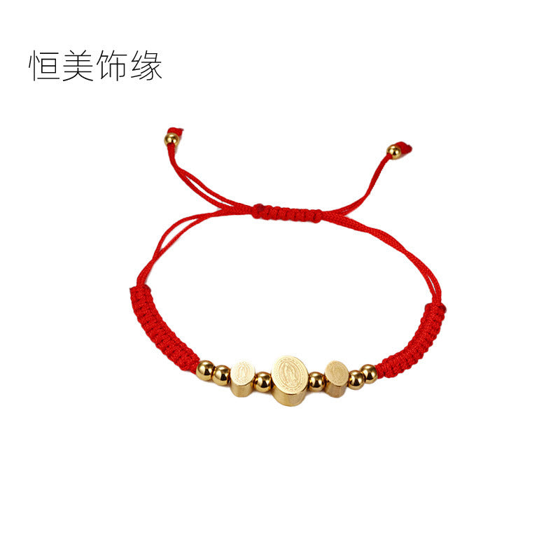 Stainless Steel Virgin Mary Bracelet Minimo de compra 2 MIC-XiangJ001