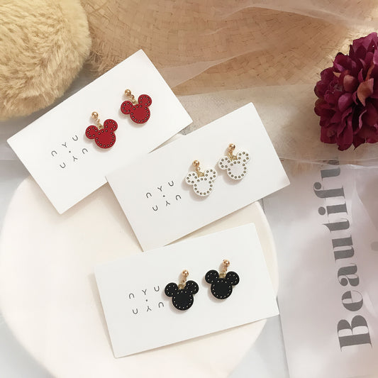 Alloy cartoon cute little bear earrings MYA-JiX027