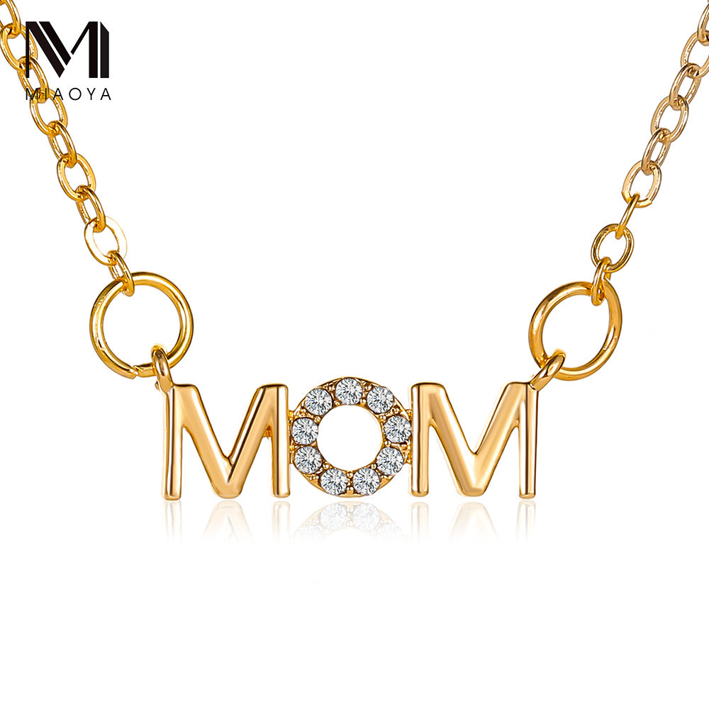 Alloy MOM Mother's Day Necklace MIC-MiaoY043