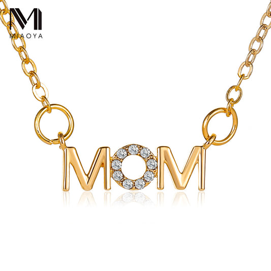 Alloy MOM Mother's Day Necklace MIC-MiaoY043