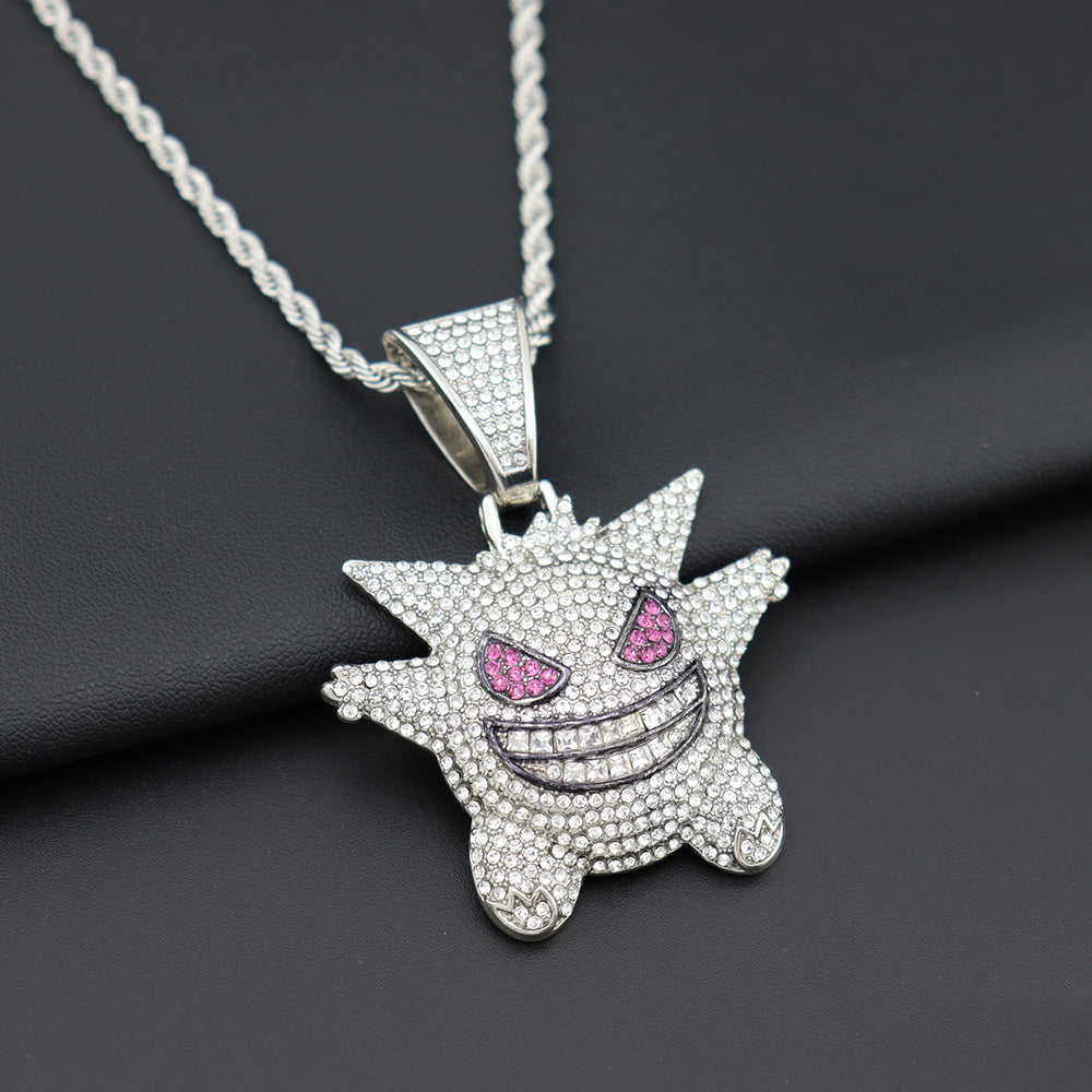 Necklaces Alloy Rhinestone Stainless Steel Cartoon Anime (M) Haojie004